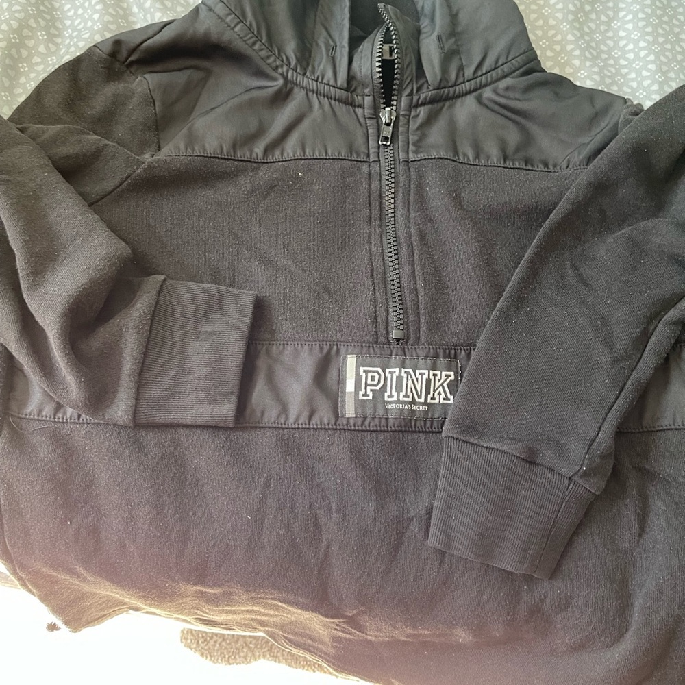 PINK QUARTER HALF ZIP